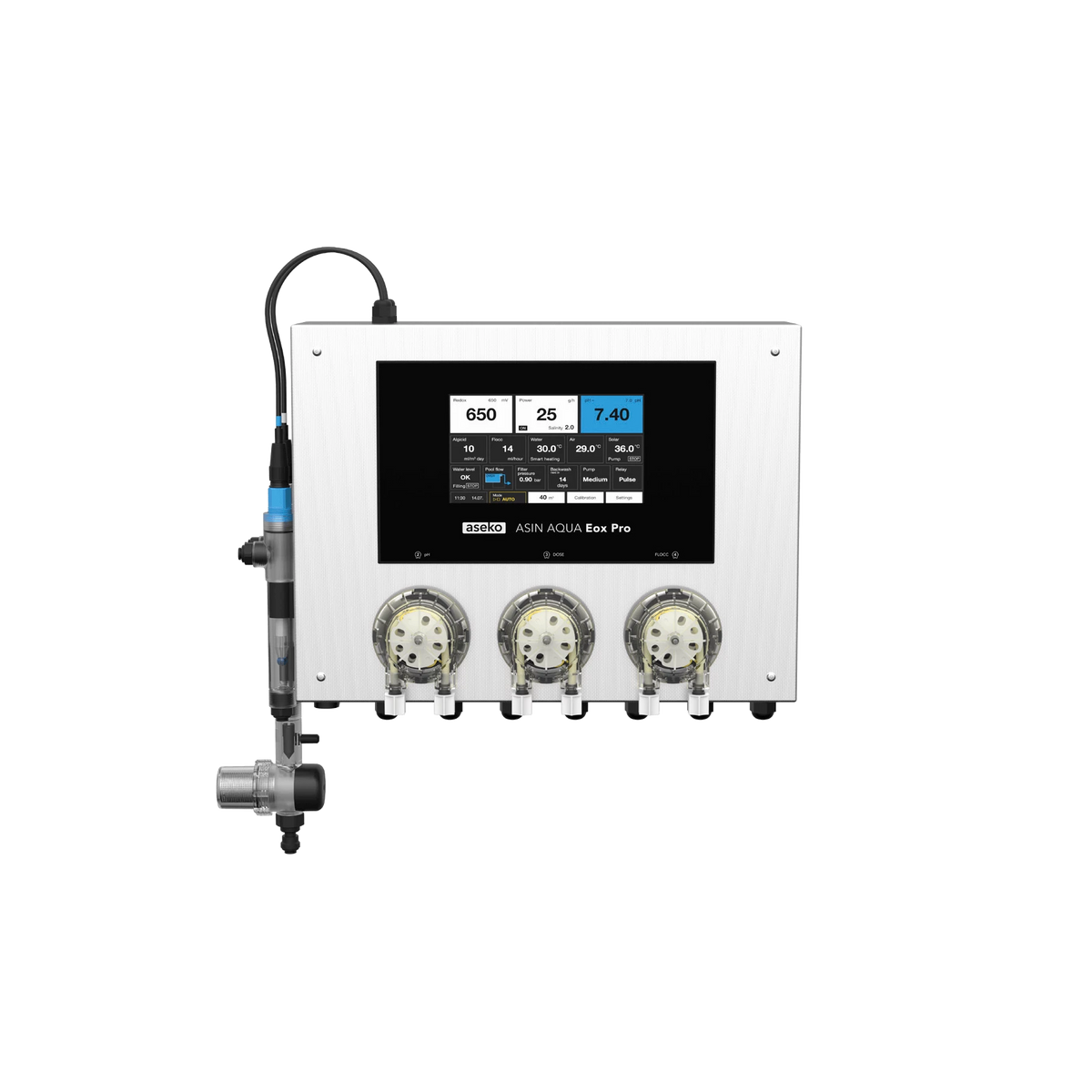 ASIN AQUA eOX PRO Intelligens Alacsony Sótartalmú Medencekezelő és Vezérlőrendszer
