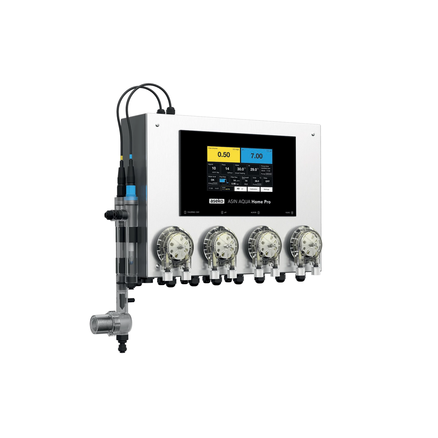 ASIN AQUA HOME PRO Intelligens Medencekezelő és Adagolórendszer