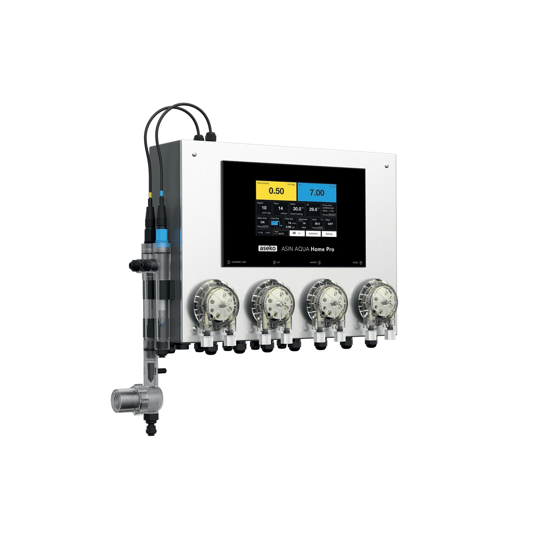 ASIN AQUA HOME PRO Intelligens Medencekezelő és Adagolórendszer