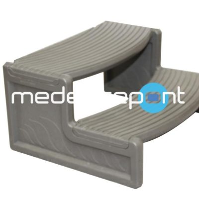 Műanyag medence lépcső pezsgőfürdőhöz Szürke