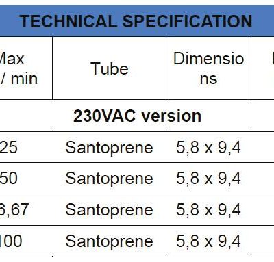 Microdos MP2-B 4l/h - 1bar 6 Perisztaltikus adagolo szivattyu Microdos MP2 B MP2 R 3 medencepont