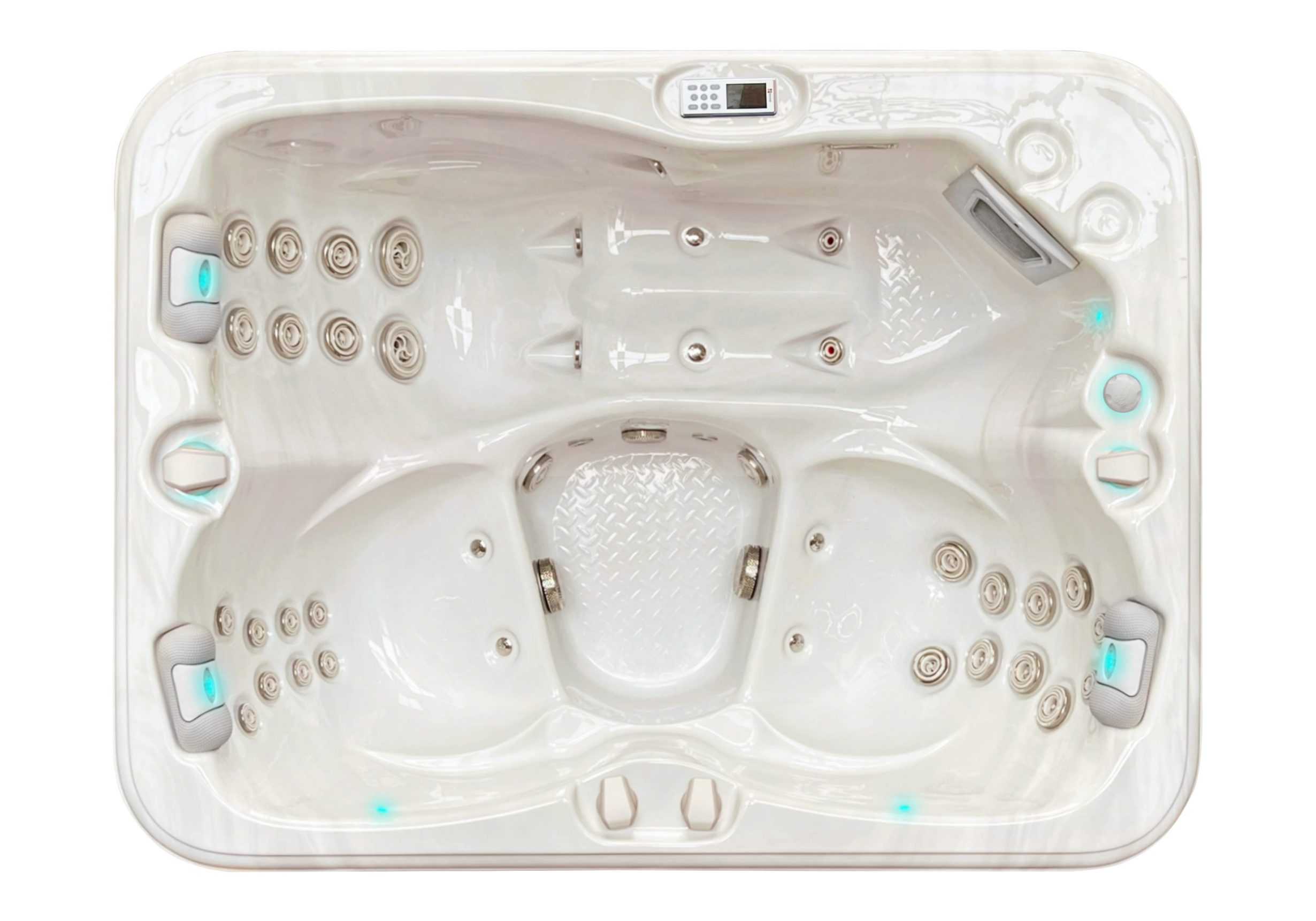 Spa Renew 1 Prémium 3 személyes Spa Renew jacuzzi felülnézetből a Medencepont kínálatában.