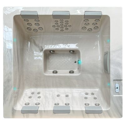 Prémium 6 személyes Spa Serene 6 jacuzzi 2 fekvőhellyel a Medencepont kínálatában.