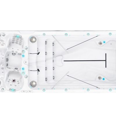 Swim Spa Spirit prémium swim spa külön úszó- és spa zónával