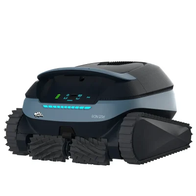Dolphin EON 120 automata medencerobot az oldalfalon tisztítás közben